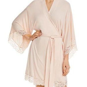 NEW Eberjey Luxury Marry Me Mademoiselle Kimono Robe in Blush l Size Small / S